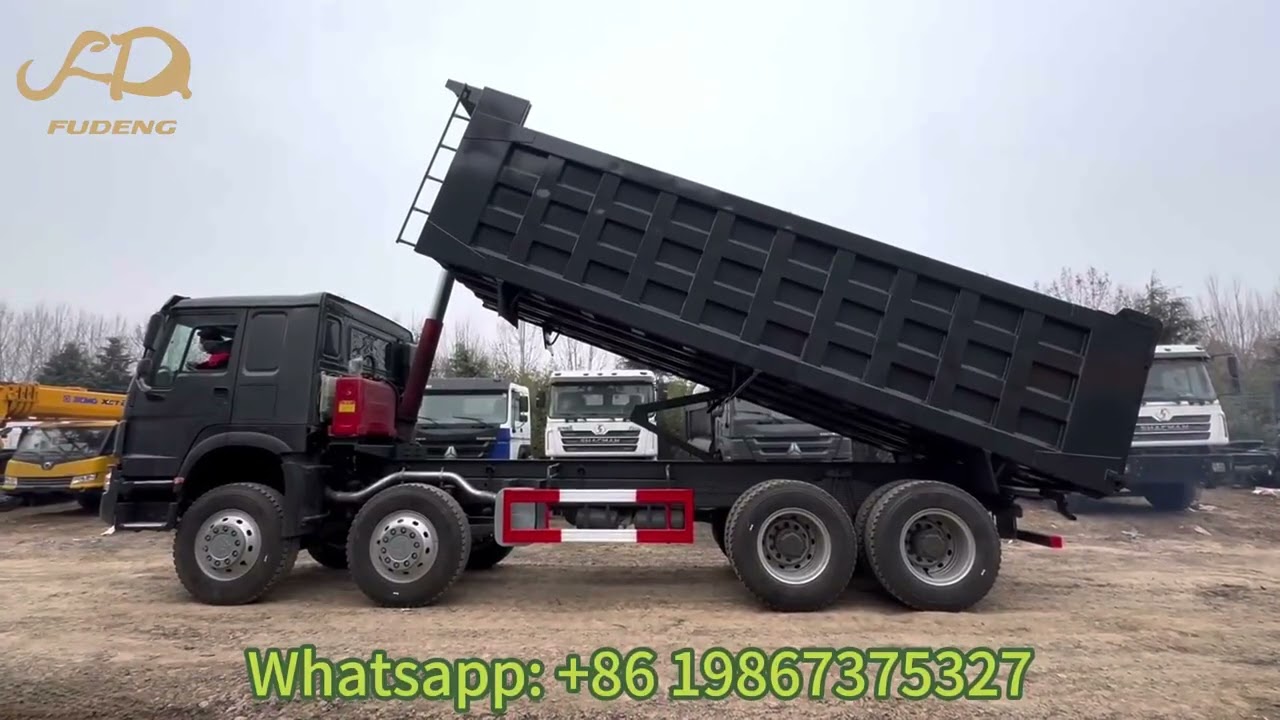 Used Sinotruk HOWO 8x4 25CBM Dump Truck Tipper Truck With New Engine, New Gearbox And 12.00R24 Tires