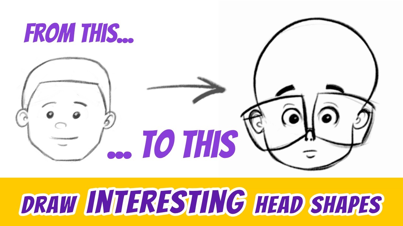 How to Draw Cartoon Heads That Have Personality - Easy Tips