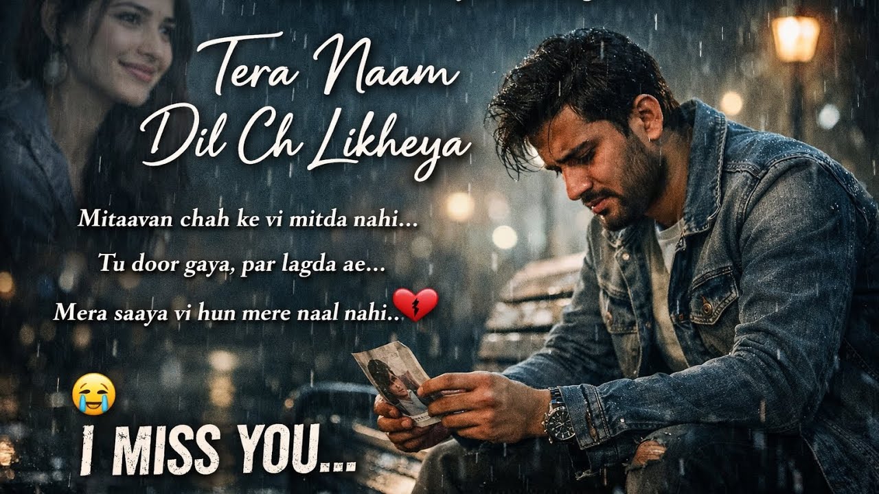 Tera Naam Dil Ch Likheya ||official music video|| sad song 😔|new song 2026