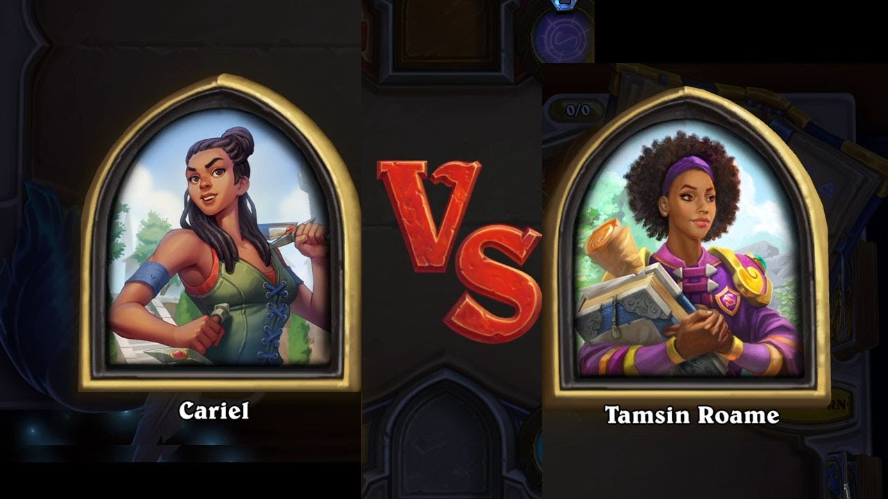 Cariel vs Tamsin Roame | Challenge 1-8 | Book of the Mercenaries (Hearthstone Gameplay How To Play)