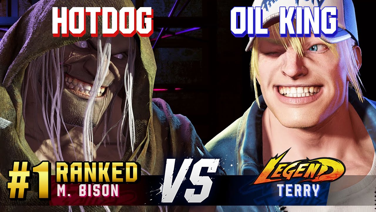 SF6 ▰ HOTDOG (#1 Ranked M.Bison) vs OIL KING (Terry) ▰ High Level Gameplay