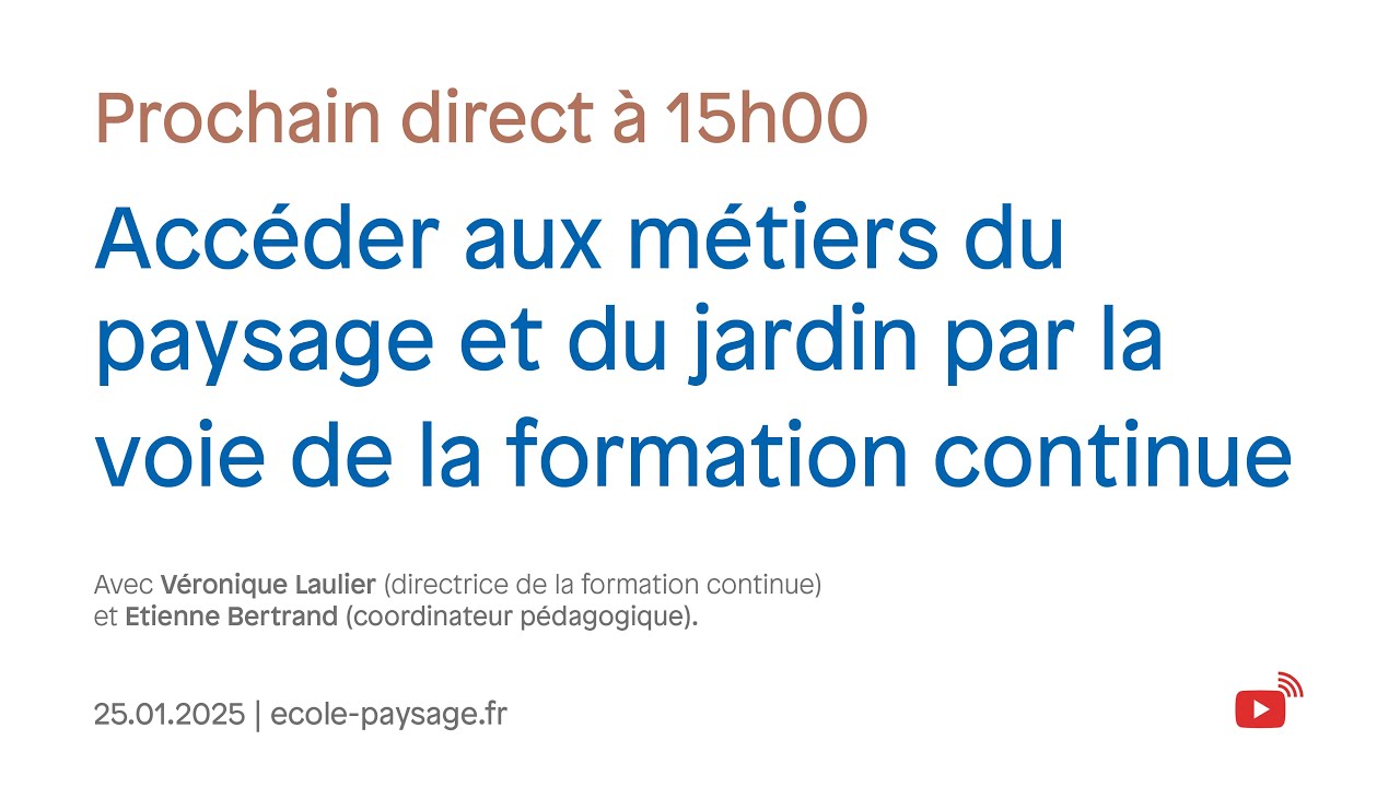 Accéder aux métiers du paysage et du jardin en formation continue (Journée Portes Ouvertes 2025)