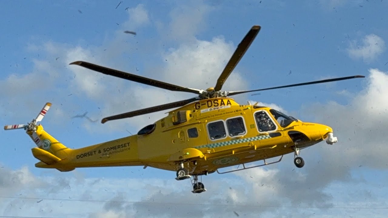 Dorset & Somerset Air Ambulance - Take off - 28/01/2026 - In the Bournemouth facinity