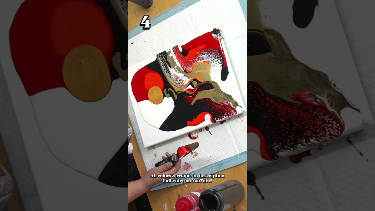 April MYSTERY Color Challenge ✨ Week 1 Day 4 ✨ BASIC Fantasy Swipe FluidArt Tutorial by MarjoleinART
