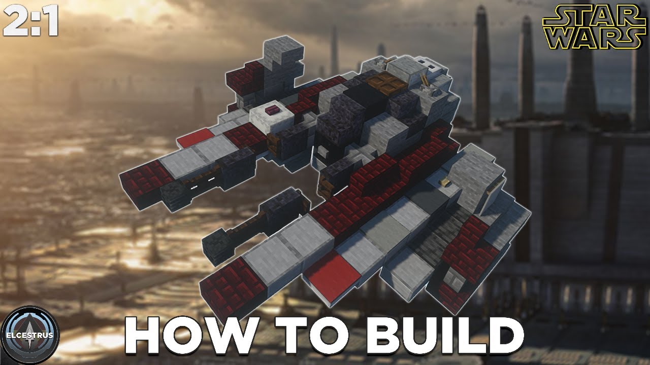 Jedi Eta-2 Actis-class Interceptor | Minecraft Star Wars tutorial