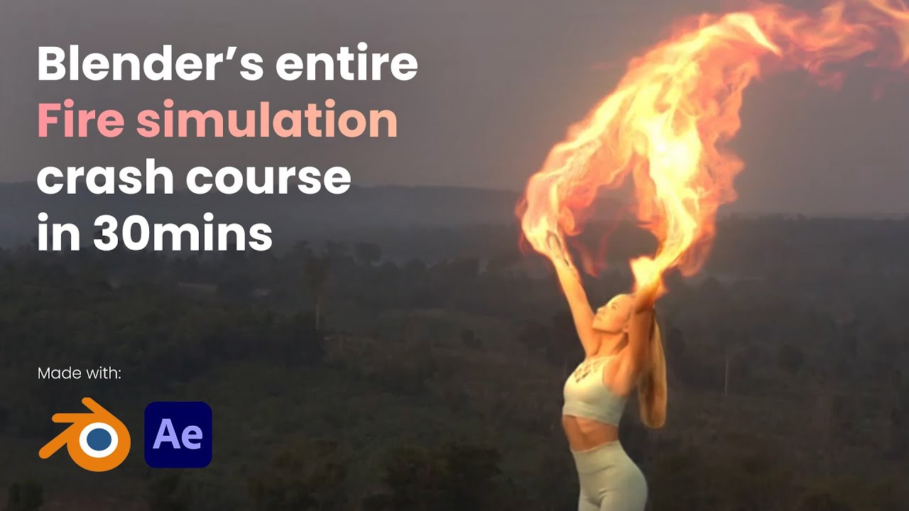 Fire Simulation and Rendering using Blender and Ae | Fire FX Tutorial - Part 1
