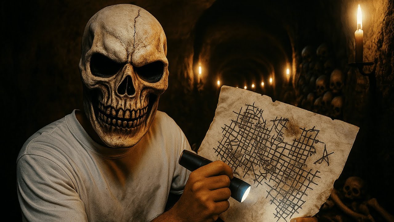 Exploramos las CATACUMBAS de Par&iacute;s en HALLOWEEN
