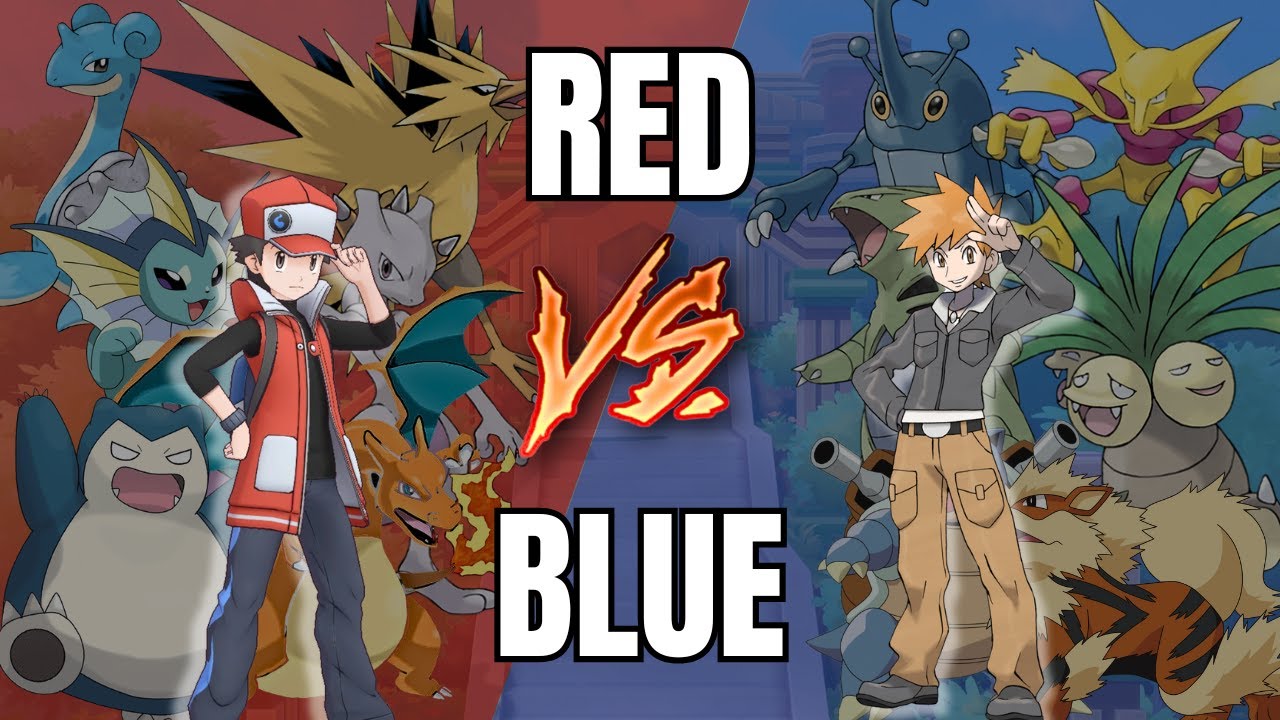 Red vs Blue Full Battle (Charizard vs Blastoise) - Pokemon Battle Revolution (1080p 60fps)