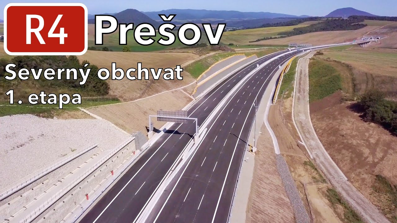 Výstavba R4 Prešov - severný obchvat 1. etapa (september 2023)