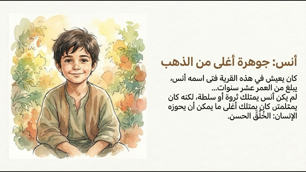جوهرة أغلى من الذهب! ✨ ماذا فعل أنس مع التاجر الغاضب؟ | قصة عن الخُلُق الحسن