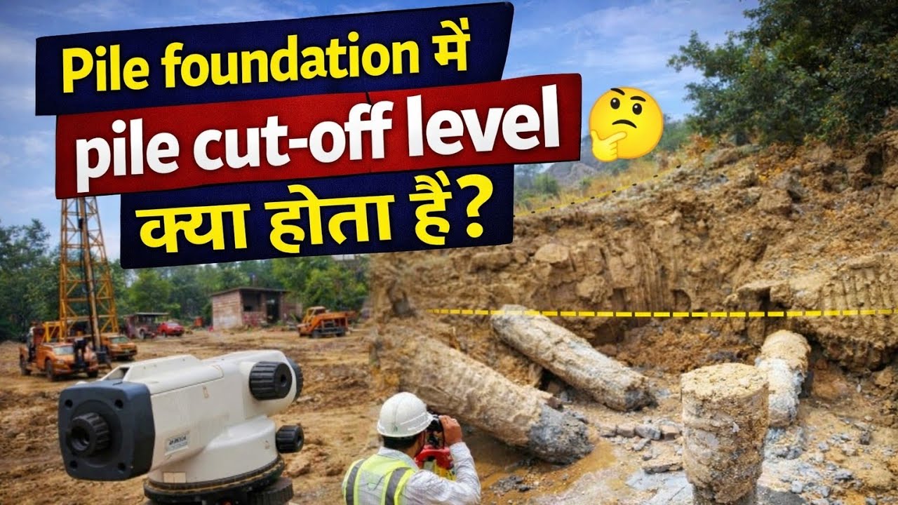 Pile Foundation में Pile Cut-Off Level क्या होता है? 🤔 | 👷Site Engineers Must Watch!