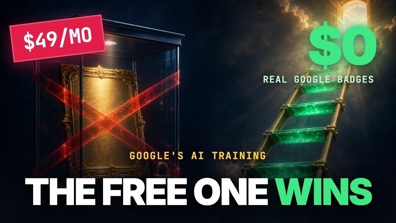 Google Built You a FREE AI Degree Too &mdash; Just Not the One They Advertise ($49/mo vs $0)