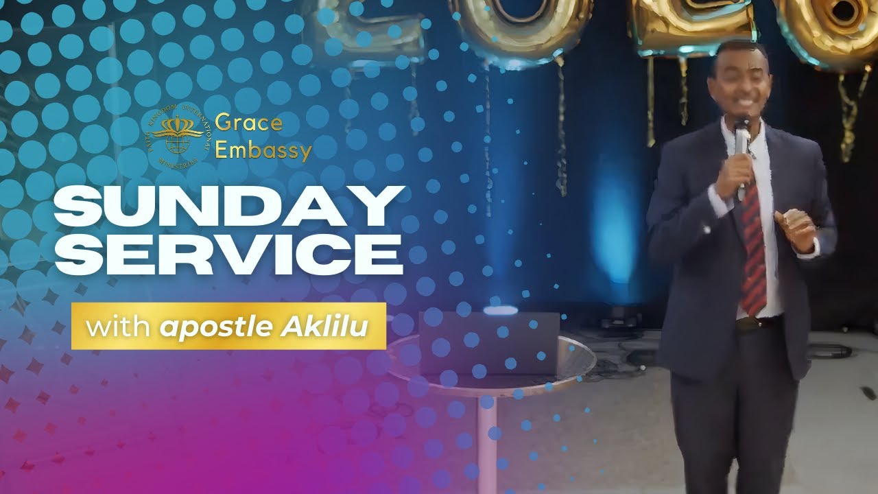 Sunday service with apostle Aklilu