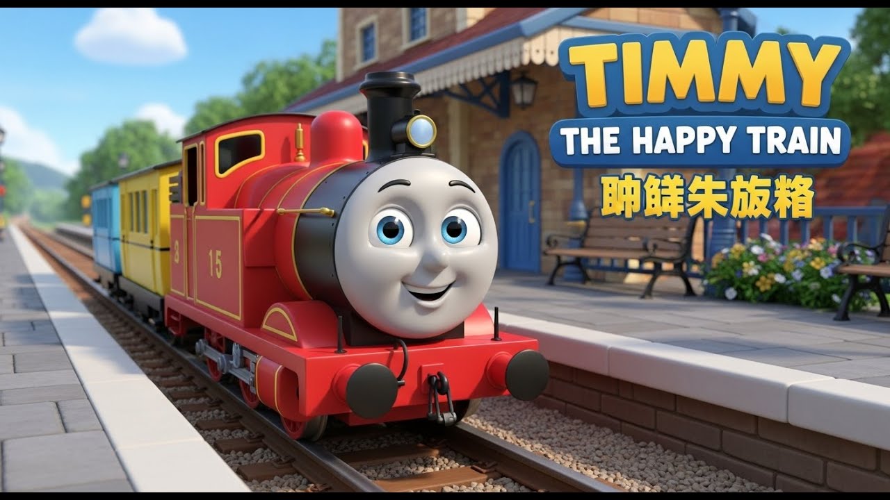 Timmy The Happy Train 🚂 | Kids Train Song & Poem | Fun Learning Cartoon for Children