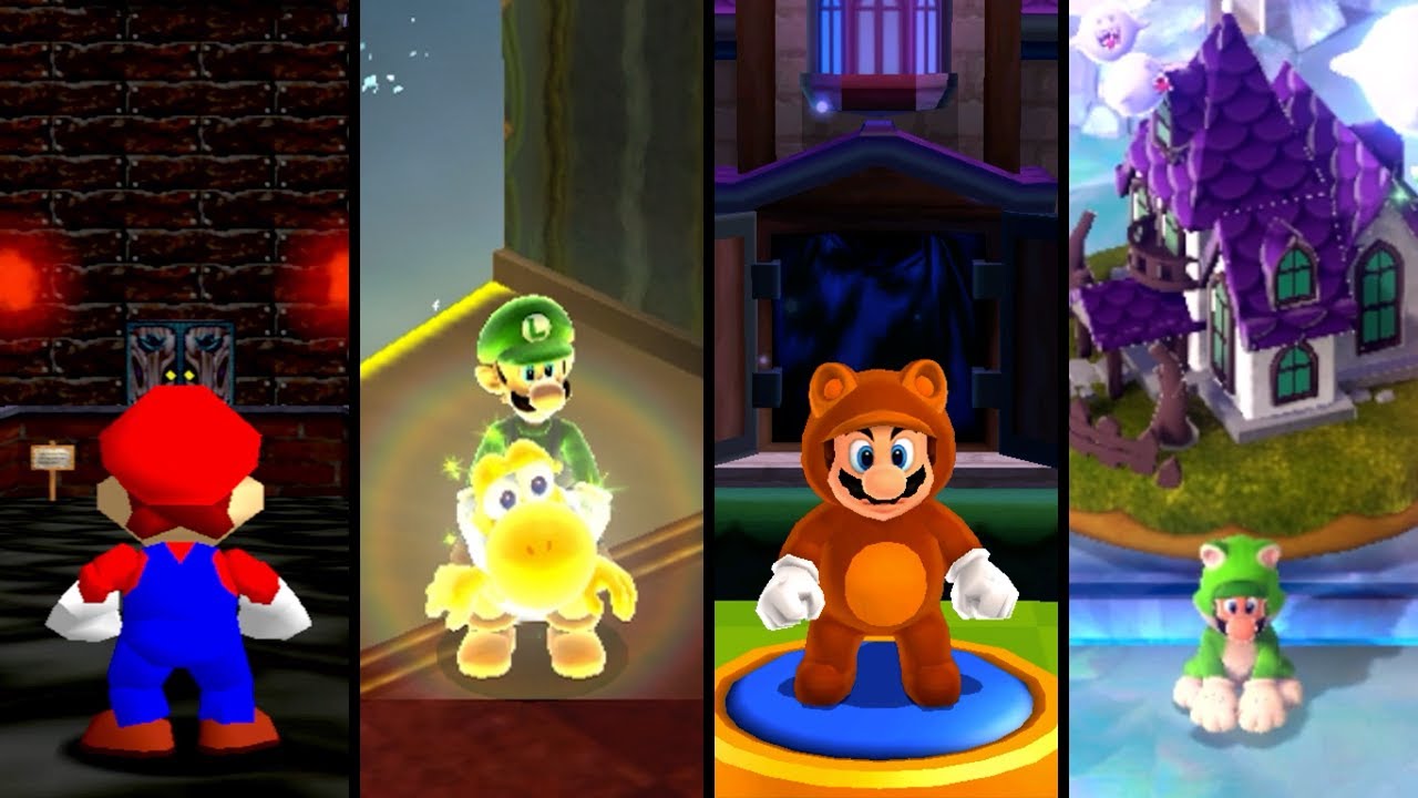 Evolution of Haunted Levels in 3D Super Mario (1996-2022)