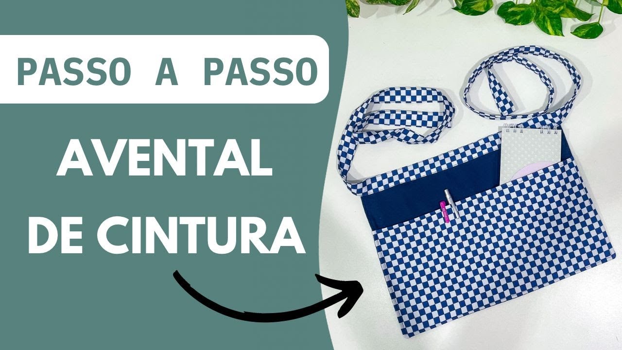 AVENTAL DE CINTURA - PASSO A PASSO