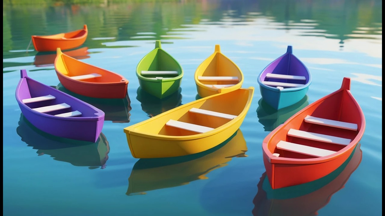 Six Little Toy Boats Sail Sail Sail | Water Safety & Counting Song for Kids