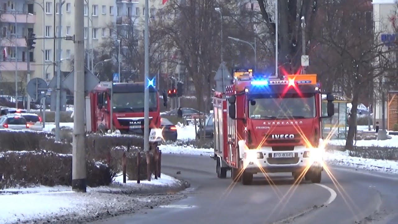 Alarmowy mix z przejazdami PSP Piła do zdarzeń [SGRChem-Eko „PIŁA 1,SGRW-N JRG 1 Poznań] Policja