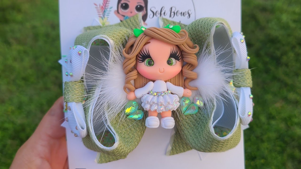 Moño boutique estilo de Secy moñitos con listón de 4 cm o 3.8 cm Super fácil de elaborar