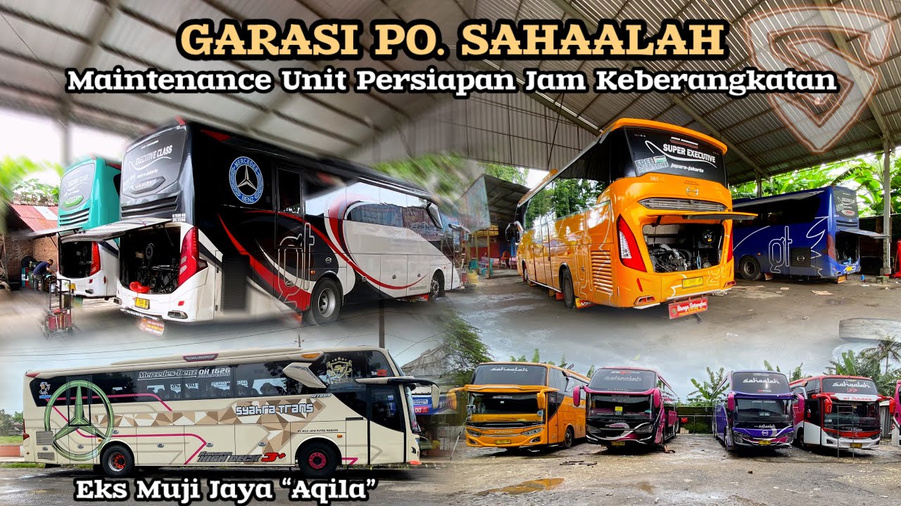 Garasi Po. Sahaalah‼️Hunting Bus di Garasi Sahaalah Ketemu Eks Muji Jaya “Aqila”😱