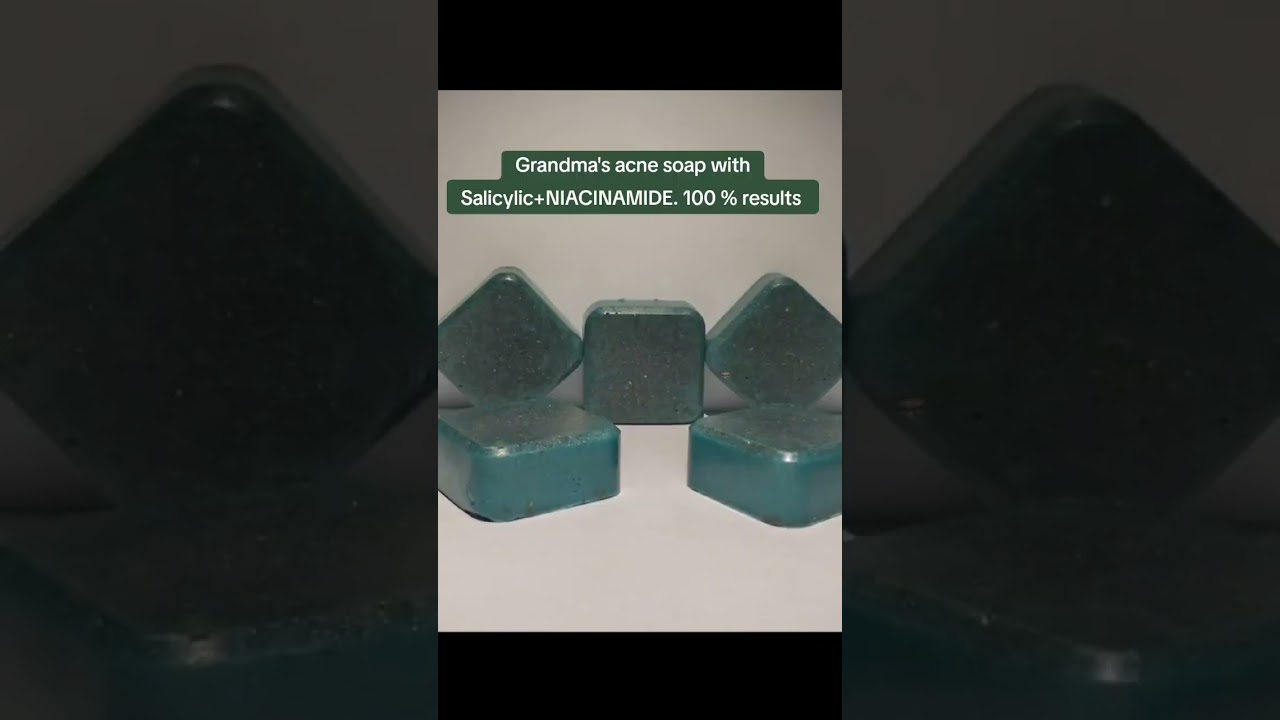 GRANDMA'S ACNE SOAP WITH SALICYLIC ACID +NIACINAMIDE. #acnescars #acnesoap #bestsoaps #pimpleproblem