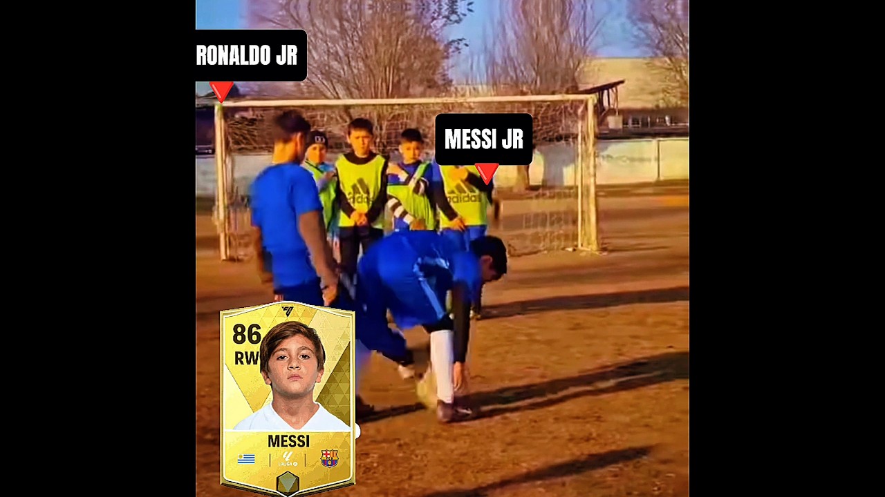 Ronaldo jr x Messi jr Skills🔥👏