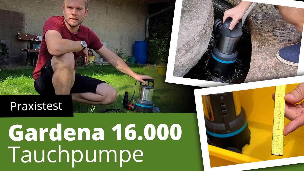 Praxistest: Gardena 16.000 Tauchpumpe (Lieferumfang, Verarbeitung, Praxiseinsatz im Garten)