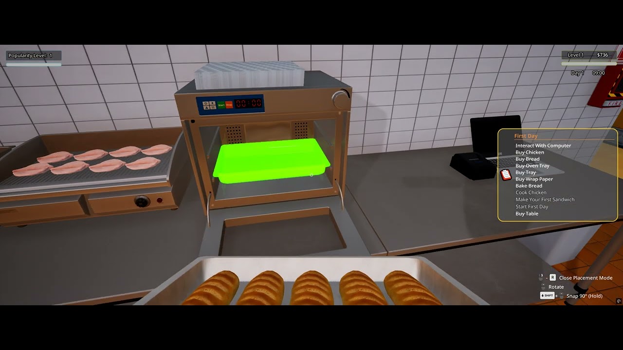 Sandwich Simulator 01 Start & Tutorial