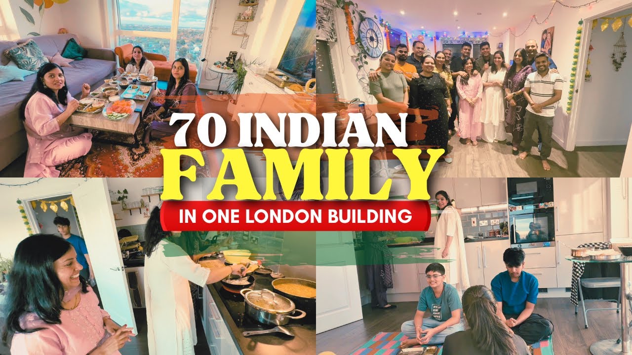 Meeting 70 INDIAN Family in one LONDON Building| Indian Families in UK  | The Sangwan Family Vlogs