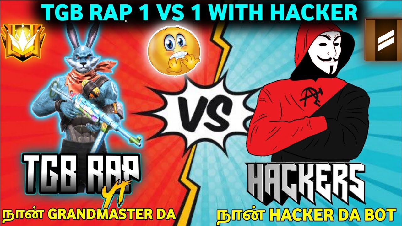 TGB RAP 1 VS 1 WITH HACKER || NA GRANDMASTER KING DA || NA HACKER DA BOT || TGB RAP VS HACKER