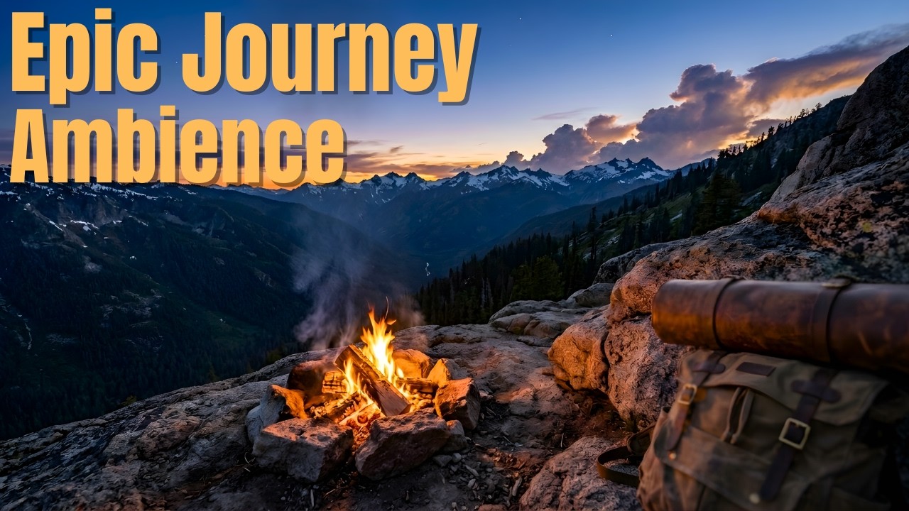 Mountain Pass Campfire — Epic Fantasy Ambient Music for Focus, Adventure & Relaxation