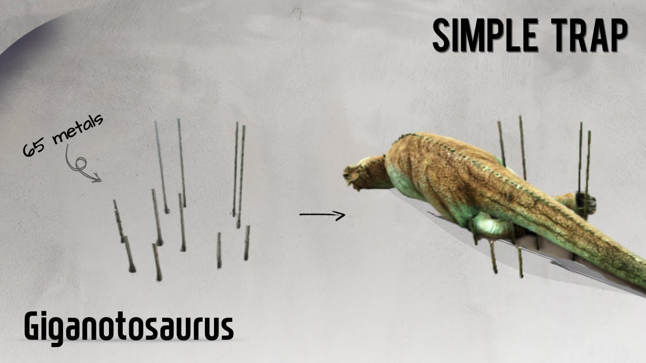 Giganotosaurus Trap (How to tame a Giganotosaurus) Ark Survival Evolved