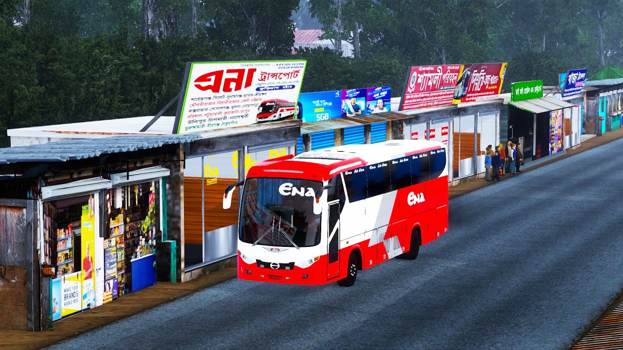 Ena Hino 1j Ac| Kurigram-Dhaka | MBD Map V8 By Jahidul Alam Akash