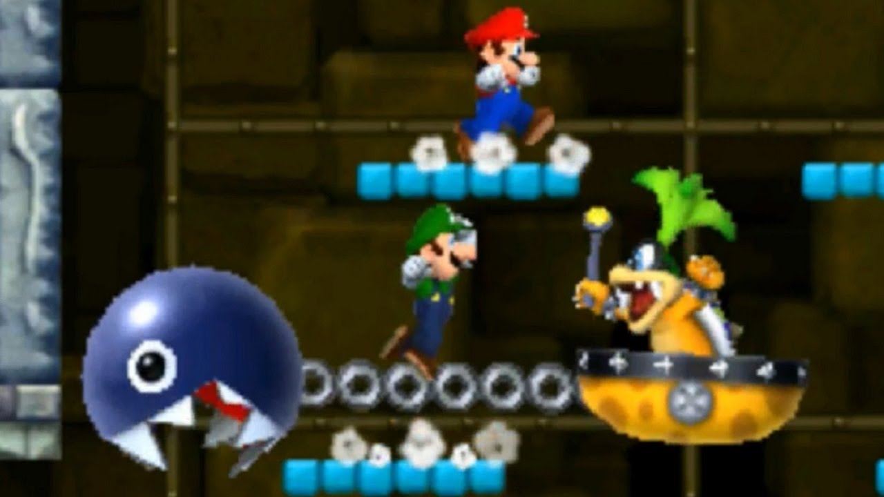 New Super Mario Bros 2 - All Castle Bosses (2 Players)