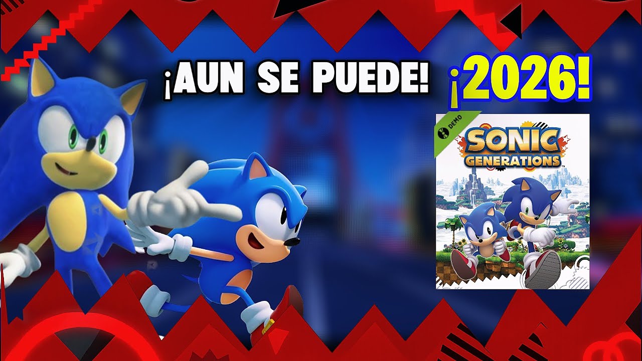 ¡COMO DESCARGAR LA DEMO DE SONIC GENERATIONS EN 2026! 🗿🔥 JuniorSonic31