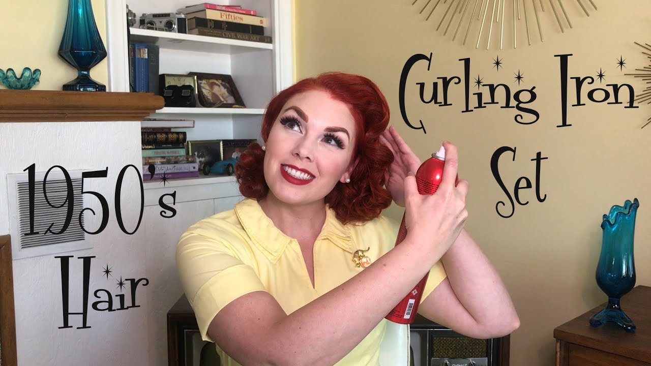 Curling Iron Set 1950's Hair