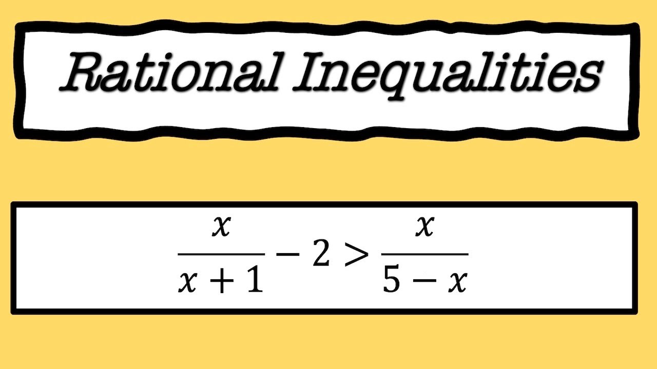 Solving Rational Inequalities | Pre-Calculus