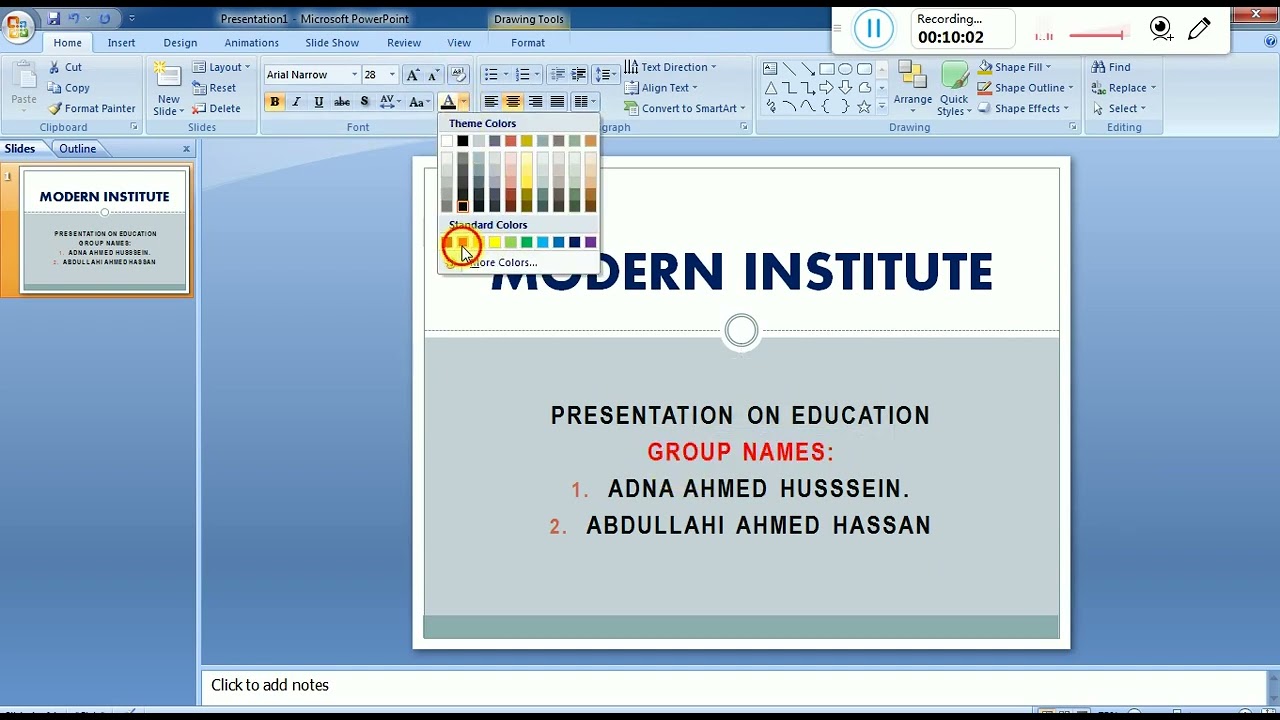 Sida loo diyaariyo presentation Aad u Qurux Badan. (Office PowerPoint)