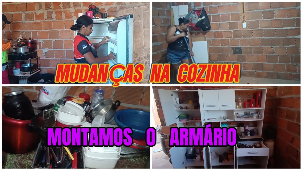 ORGANIZEI O ARMÁRIO//MUDEI AS COISAS DE LUGAR NA COZINHA//LAVEI OS PRATOS A NOITE 