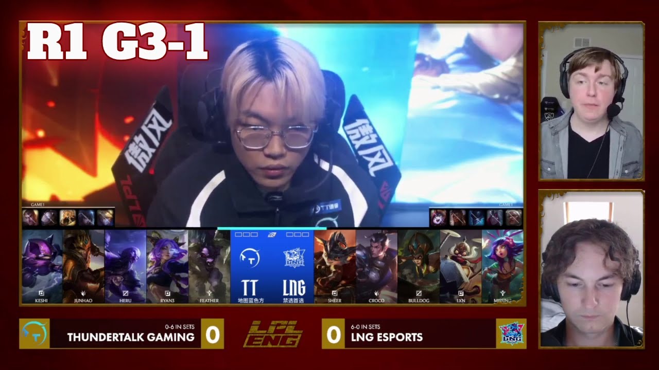 TT vs LNG - Game 1 | Play-In Round 1 S16 LPL Winter Playoffs 2026 | ThunderTalk Gaming vs LNG Gaming