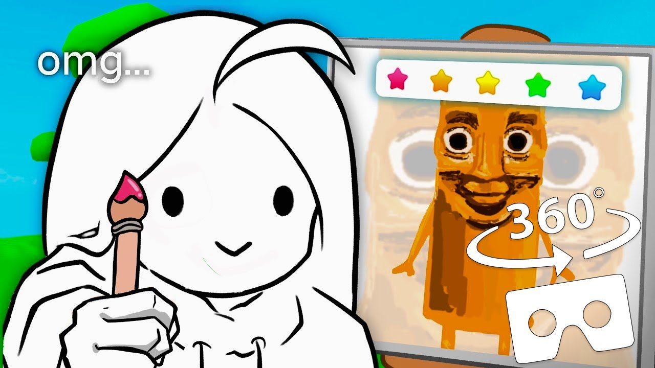 360° VR: Insane Drawings in Roblox Draw Me