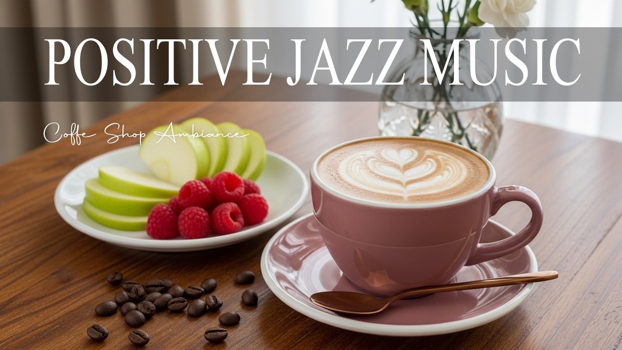 Positive Jazz Music ☕ Relaxing Bossa Nova Instrumental and Relaxing Jazz Cafe Music for Studying.