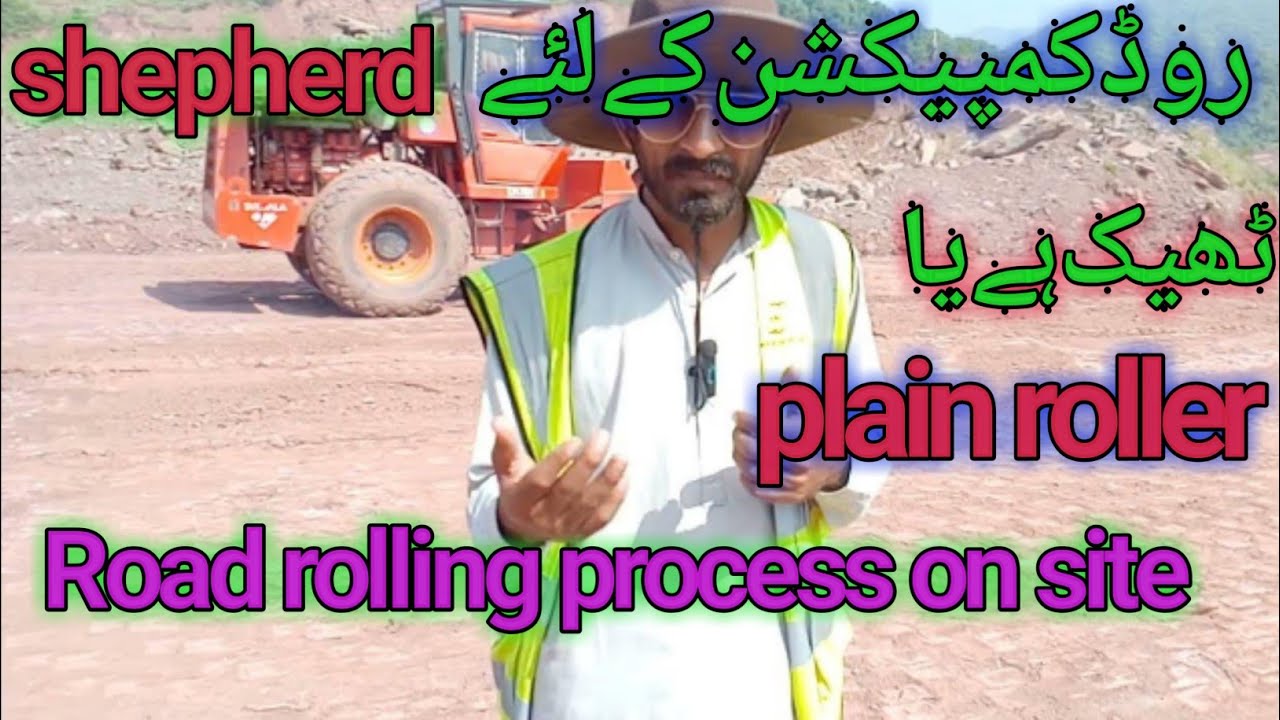 road rolling process / road compaction process / read earthwork / road compaction