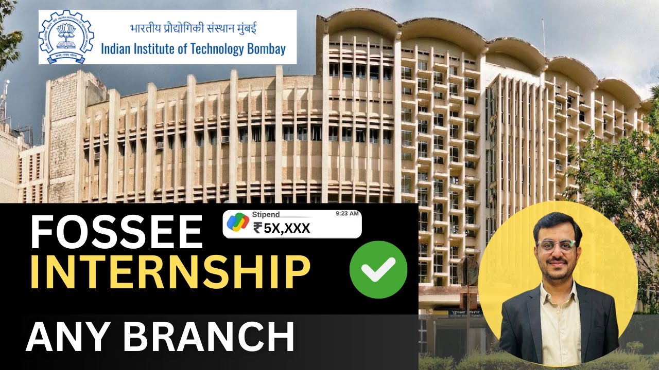 IIT Bombay Offering Internship 2026 😱 | FOSSEE Open Source | Online Mode 🚀last date 10 Feb  