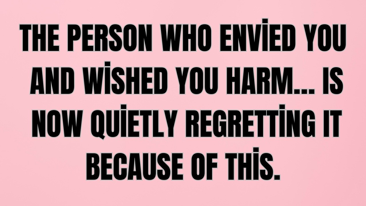 The Person Who Envied You And Wished You Harm… Is Now Quietly Regretting It Because Of This.