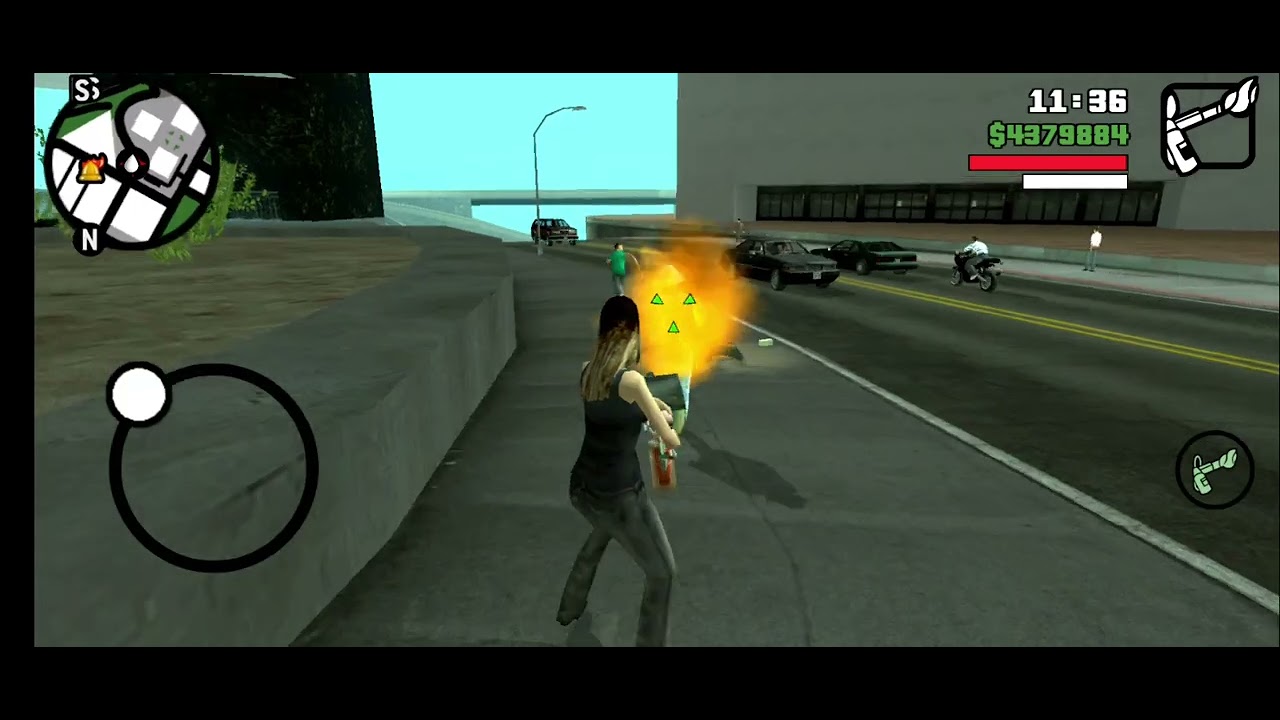Michelle burns some more pedestrians | GTA: San Andreas