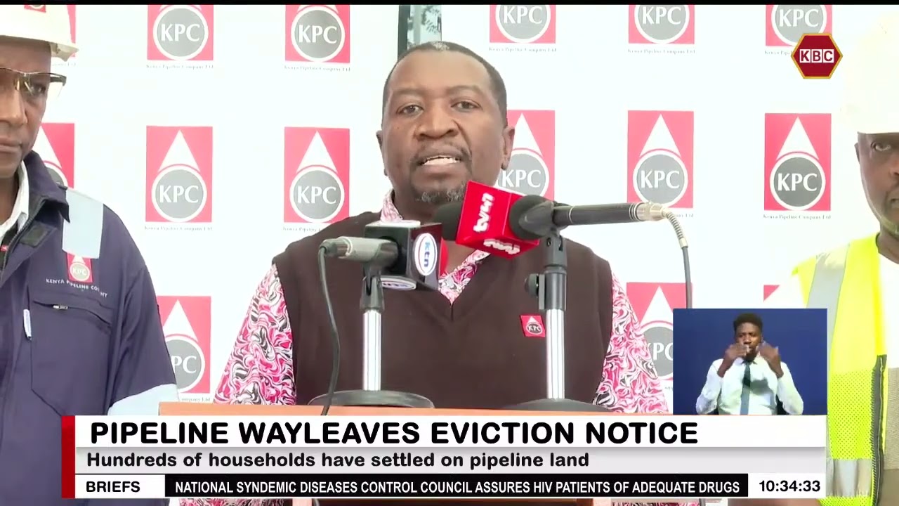 Kenya Pipeline Company begins evicting squatters