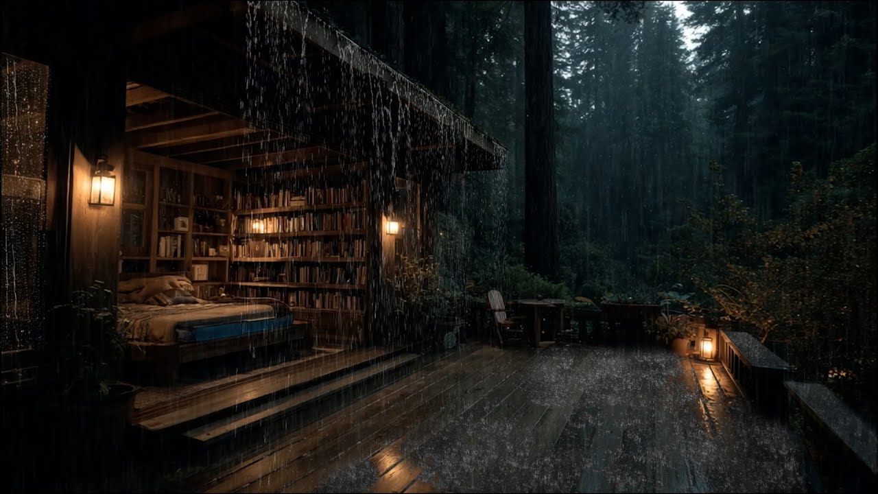 Soft Rain in the Woods | Peaceful Piano & Nature Sounds to Help You Rest, Deep Sleep
