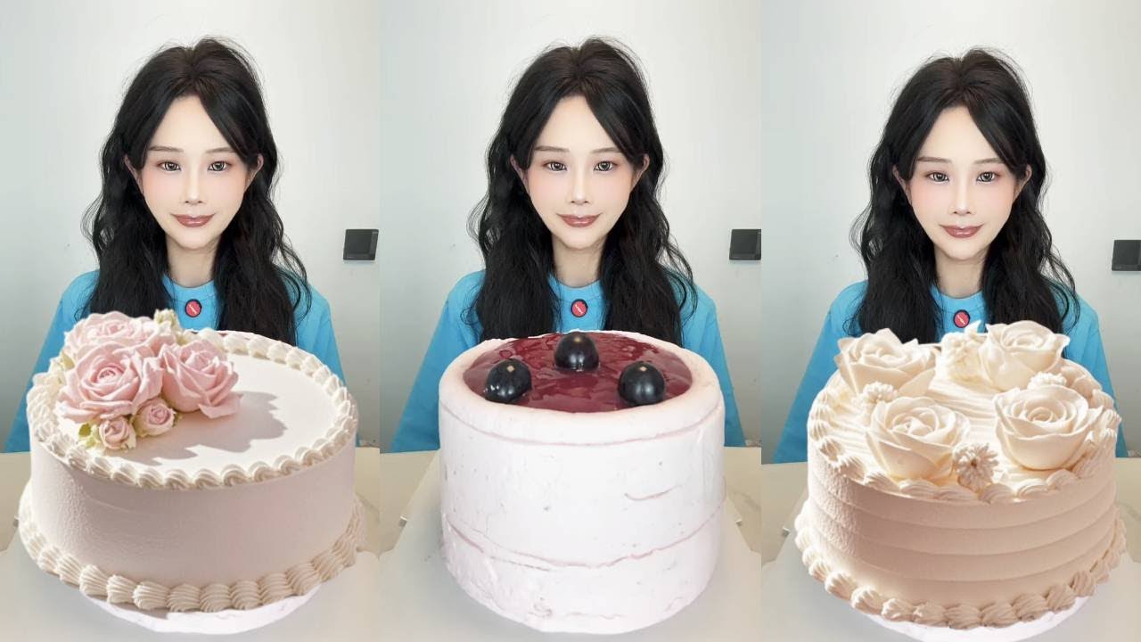 Asmr🍰Eating 🍰 (Soft And Waxy Sound) 크림丨먹방丨Mukbang丨Satisfying丨Eatings