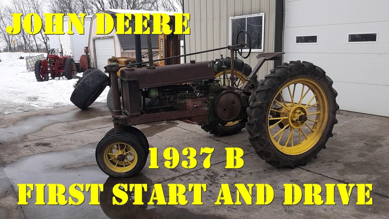 1937 John Deere B First Start And Drive